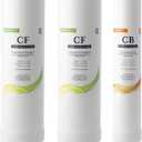 iSpring F3-RO500 1 Year Replacement Filter Pack for RO500 Tankless Reverse Osmosis Water Filtration System