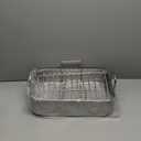 17x13in Stainless Steel Turkey Roaster with Racks - Non-toxic, Heavy Duty, For Roasting Turkey, Chicken, Meat, Lasagna