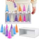 Marsui 13 Pcs Color Matching Game Kit Fun Challenge Group Family Adults Activity Indoor Outdoor for Adults Birthday Party Supplies (Christmas Trees)