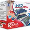 10 Pack Jumbo Vacuum Storage Bags for Comforters, Blankets & Clothes  Jumbo Vacuum Sealed Compression Bags with Hand Pump  Space Saver Storage Bags for Bedding, Moving, Travel & Organization