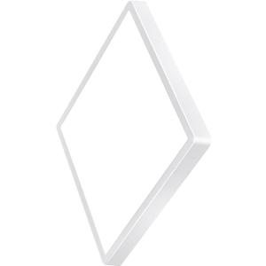 20 Inch Large LED Flush Mount Ceiling Light, 50W, 5000LM, Non-dimmable, 3000K/4000K/6000K CCT Selectable, White Square Flat Panel Light, Low Profile, Fits Hallway, Kitchen, Bedroom, Laundry Room