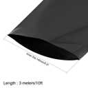 uxcell Battery Wrap, 220mm Flat Width 140mm Dia 3 Meters PVC Heat Shrink Tube Wraps for Big Battery Pack Black