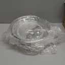 LAMU 4 Pack 10.6in Lazy Susan Organizer, Clear Lazy Susan Turntable for Cabinet, Refrigerator, Table Top, Kitchen, Bathroom, Pantry Organizers and Storage