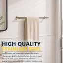 4 Pcs Bathroom Hardware Set, Champagne Bronze Towel Bar Kit