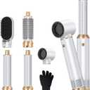 5 in 1 Hair Dryer Brush, Negative Ion Air Styler Wrap Hair Styler Upgrade Blow Dryer Brush Air Curler for Hair, Blowout Brush Set As A Gift for Straight/Curl/Drying/Smoothing (White)