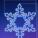 25"x22" Twinkle 1248 LED Snowflake Super-Bright White and Blue LEDs Outdoor Christmas Decoration with 11 Functions and Timer Waterproof for Outdoor Home Party Wall Hanging Holiday Christmas