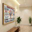 Framed Team Rules Canvas Wall Art Inspirational Positive Teamwork Wall Decor Picture Tree of Life Motivational Quote Sign Posters Painting Print for Office Classroom Home Decoration