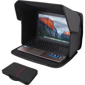 Laptop Sun Shade,Lightweight Laptop Sun Glare Shield Privacy Cover for Working Outside,Computer Privacy Hood Foldable and Portable Shield Cover Computer Hood Outside Glare 16''