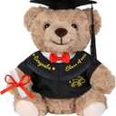 2026 Graduation Bear Gifts,9 Inch Soft Plush Teddy Bear with Black Cap & Graduation Gown & Diploma,Kindergarten Preschool High School College Graduation Gifts Bear for Her Him Women Men Boys Girls Kid