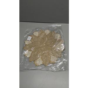 Christmas Placemats Set of 6 Christmas Decorations Indoor Round Placemats for Winter Holiday Party Kitchen Dinning Decorations