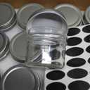 Accguan 4oz Glass Jars With Lids(Silver),Mason Jars,Ideal For Honey,Jam,Wedding Favor,DIY Magnetic Mini Spice Jars For Kitchen,Set of 40