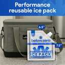 Below Zero Reusable Ice Packs for Coolers Long Lasting Cooler Ice Pack Blocks, Leak-Proof Freezer Packs for Camping, Lunch Boxes & Travel