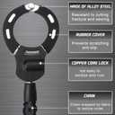 Scooter Lock, Bike Locks High Security with Key, 36.22inch Heavy Duty Bike Lock Chain, Accessories for Electric Scooter, E-Bikes