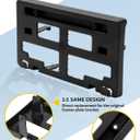 Front License Plate Frame for Ford Ranger 2019 2020 2021 2022 2023 NO Drill Front Bumper License Plate Holder Mounting Bracket Replace # KB3Z17A385A FO1068176