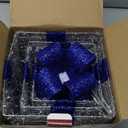 Blue Christmas Decorations, Christmas Lighted Gift Boxes 140 LEDs Light Up Presents Christmas Decor, 8 Modes & Timer Function Plug-in Set of 3 Lighted Christmas Boxes for Xmas Holiday Indoor Outdoor