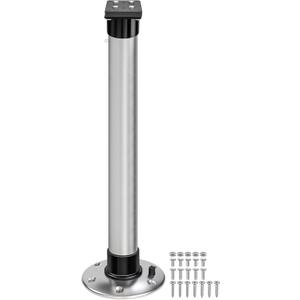 Boat Grill Pedestal Mount for Rectangular Grill or Single Table,Marine Boat Barbecue Grill Mount Base Double Lock Stowable for Swim Platform on Pontoon/Sailboat/Deckboat,Marine Grill Accessories