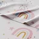 Kids Twin XL Size Rainbow Sparkles Bed Sheets - 3 Piece Kids Sheet Set | Rainbow Sparkles Themed Bedding, Ultra-Soft, Cute & Cozy, Breathable & Machine Washable, Bed Set for Boys, Girls & Teens