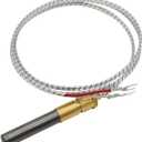 Ganivsor 36" Thermopile Generators 750 Millivolt Thermopile Q313A for Gas Water Heater/Fireplace/Gas Fryer/Oven, 750 Temperature Resistance Cluster Thermocouple for Fireplace (36" Aluminum)