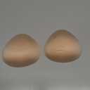 Hercicy 1 Pair Cotton Breast Forms Light Sponge Boobs Mastectomy Breast Cancer Support Bra for Women B Cup