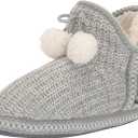 MUK LUKS Women's Amira Slipper Blue Rib  XL-11/12