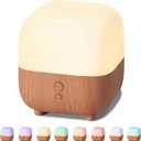 InnoGear 150ml Essential Oil Diffuser, 5-in-1 Diffusers for Home Scent 8 LED Color Aromatherapy Diffuser Air Desk Mini Humidifier Small Vaporizer Aroma Diffuser for Computer Laptop Office, Medium (Yellow)