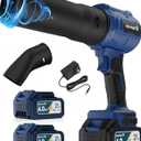 Handheld Cordless Leaf Blower with Battery and Charger, Lightweight Handheld with Extended Nozzle