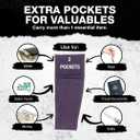 Travel Wallet - Jogging Ankle Stash - Travel Essentials - Anti Theft Travel Pack Pouch to protect Cash, Cell phone and Passport - Fits Insulin, Epi Pen, Knife, Keys and more.(Small)