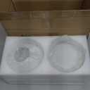 Retisee 2 Pcs 6 Inch Glass Lamp Shade Replacement Milky White Glass Globes Shade Frosted 2.67 Inches Fitter Opening Lighting Fixture Replacement Light Bulb Cover