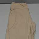 ODODOS Women's High Waisted Yoga Capris with Pockets, Tummy Control Non See Through Workout Athletic Running Capri Leggings, Small, Dark Beige 