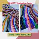 10 Pieces Light Blue Graduation Honor Cords for Graduation 2025,National Honors Society Light Blue Cords Bulk