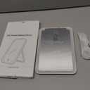 OMIRO Lighted Travel Makeup Mirror, 8 x 5 inches Desk Mirror with Foldable Stand and 3 Lighting Modes for Shaving and Travelling, White