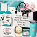 Happy Retirement Gift for Woman 2025, Funny Retirement Gifts for Women Coworkers, Cool Retired Gifts for Retirees Women Teacher Nurse Boss Friend Mom Grandma, Farewell Leaving Gift w/ Canvas Tote Bag (Mint Green)