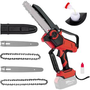 Mini Cordless Chainsaw for Milwaukee M18 Battery,6 Inch & 8 Inch Electric Battery Powered Brushless Chainsaw,400W Auto Oiler Hand Saw for Wood Cutting Tree Trimming (Only Tool)