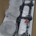 3 Light Modern Bathroom Light Fixtures Over Mirror, Black Vanity Lights for Bathroom Wall Sconces with Milky White Glass Shades, E26 Socket (Bulbs Not Included)