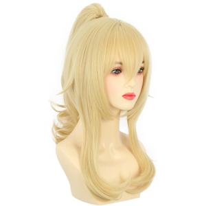 karlery Women Blonde Ponytail Princess Pigtail Wig Halloween Costume Anime Cosplay Wig (10.16 x 8.23 x 2.05 in)