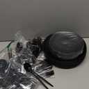 EI 150pcs Black Plastic Plates Frosted Plastic Plate,Premium Heavy Duty Black Plastic Plates,Black Disposable Plates with Plastic Silverware,10.25" Dinner Plates and 7.5" Dessert Plate Wedding Party