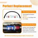800-670 A/C Line Splice Kit for 5/8 Line With No.10 Hose 24 Inches, Air Conditioning Repair Splice Connector Kit, Universal Fit for 5/8" Line to Hose Repair