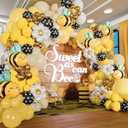 ALL-IN-1 Bee Balloons Garland Kit & Arch - Small and Large Black Yellow and White Bumble Bee Balloons for What Will It Bee Gender Reveal Party Supplies, Baby Shower Decorations, or Honey Bee Birthday
