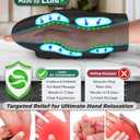 Lunix LX3 FSA Carpal Tunnel & Wrist Pain Relief Device, Heated Air Compression Hand Massager Machine for Arthritis & Finger Numbness, Cordless, Charcoal Black