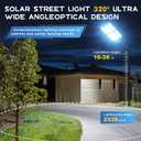 OKPRO 9000W Solar Street Lights Outdoor, IP66 Waterproof Commercial Solar Powered Flood Light with Motion Sensor & Remote, Dusk to Dawn Security Lighting for Yard, Farm, Parking Lot, Garage (2Pack)