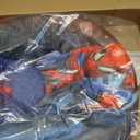 Marvel Spiderman Toddler Saucer Chair with Cushion,19” Folding Frame,Soft Plush Seat for Kids Ages 3+,Portable & Lightweight