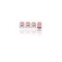 MIXFOSAHN Easter Press on Nails Short Square Fake Nails Brown Nude False Nails with Border Designs Rabbit Flowers Glossy Stick on Nails Glue on Nails Easter Nails Acrylic Nails for Women Girls 24 Pcs