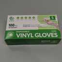 SWIFTLITE Disposable Vinyl Gloves, Food Safe, Latex-Free Powder-Free Clear Plastic Gloves for Cooking, House Clean, Food Prep