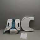 Ingenuity Deluxe Comfort Folding Baby Booster - Adjustable Height - Cushioned - Lightweight, Teal - 6M-3Y (Aqua/ Grey)