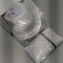 Bath Pillow Bathtub Pillow, Luxury Bath Pillows for Tub Neck and Back Support, Bath Tub Pillow Headrest with Soft 4D Mesh Fabric and Non-Slip Suction Cups, Relaxing Bath Accessories Spa Gifts (White)