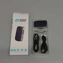 COMSOON Bluetooth Receiver for Car, Noise Cancelling 3.5mm AUX Bluetooth Car Adapter, Wireless Audio Receiver for Home Stereo/Wired Headphones, Hands-Free Call, 16H Battery Life - Black+Silver