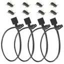 ARGB Extension Cable 4PCS Set, 5V 3-Pin Addressable RGB Female to Female Cable for PC Fans, LED Lights