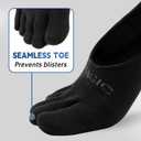 OrrinSports Toe Socks Women Low Cut No Show Socks Non-Slip Invisible Ankle Sock Liner Five Finger Sock (3 Pack)