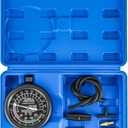 Vacuum and Fuel Pump Tester Gauge Kit, Gauge Leak Carburetor Pressure Diagnostics Tool Kit, Leak Carburetor Pressure Diagnostics (Blue)