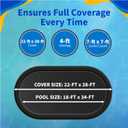 Blue Wave 8-Year 18-ft x 34-ft Oval Above Ground Pool Winter Cover